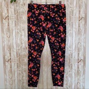 Fabletics Floral Leggings Activewear Casual Size M